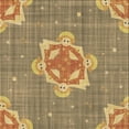 thumbnail image 1 of Ahgly Company Machine Washable Indoor Square Transitional Light Brown Area Rugs, 6' Square, 1 of 7