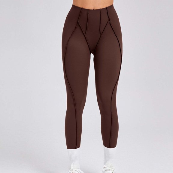 QUINDOS High Waist Yoga Pants for Women Full Length Tummy Control Workout Leggings