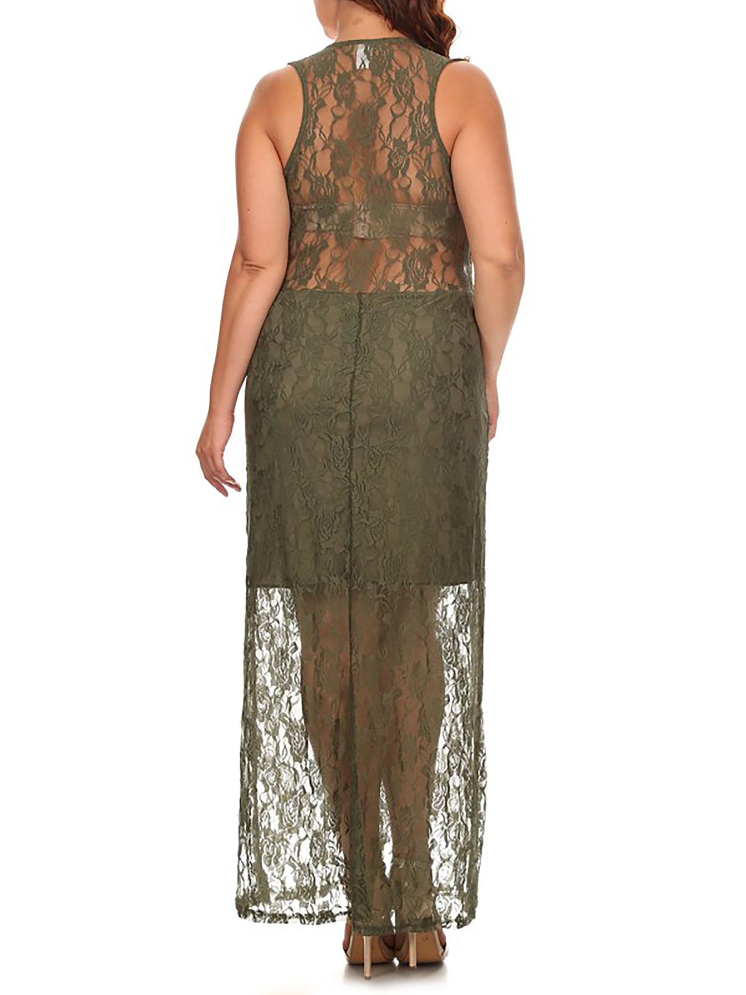Ella Samani Women's Plus Size Lace Maxi Dress