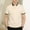 Beige, variant on Men's Polo Shirts With Collar Big And Tall Under $10 Solid-Color Casual Button Short Sleeve Turndown Collar Blouse Shirt