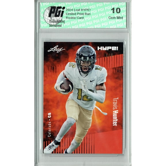Travis Hunter 2024 Leaf HYPE! #157 Masterpiece 1 of 1 Rookie Card PGI 10