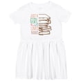thumbnail image 3 of Inktastic Just a Girl Who Loves Books Reading Girls Toddler Dress, 3 of 5