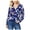 Blue - navyblue, variant on GUESS Womens Eliza Surplice Kimono Top Blouse, Blue, Small
