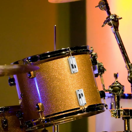 DEMACRIO Percussion Kit Drum Lug Metal Silver Sturdy Connection Sound Enhancement for Snare Drum Set 1Set