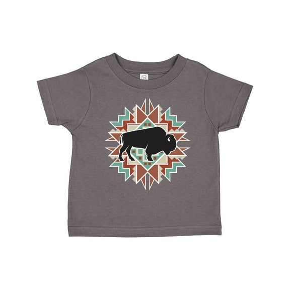 Inktastic Buffalo Cute Western Pattern Boys or Girls Toddler T-Shirt