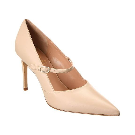 M by Bruno Magli Panna Leather Pump, 8, Brown