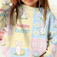 thumbnail image 6 of ITSAME Easter Girls Sweatshirts, Long Sleeve Crewneck Fashion Print Festival Casual Loose Pullover Multicolor 5-6T, 6 of 6