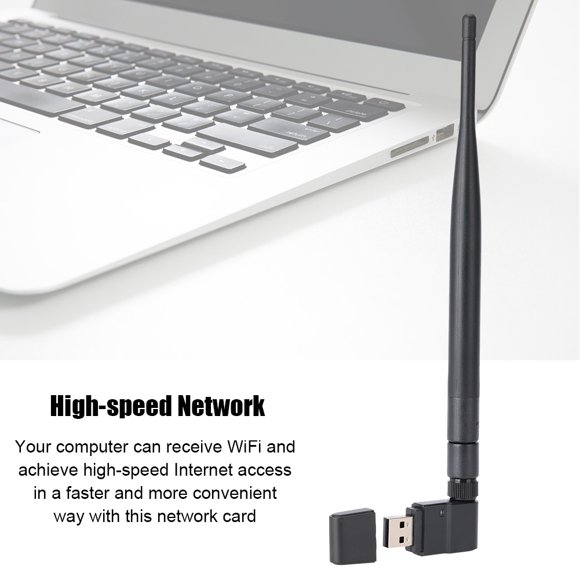 150M USB WiFi LAN Card For Desktop Laptop With High Gain Antenna