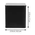 thumbnail image 3 of 5pcs Tea Storage Holder Tinplate Tea Holder Tea Bag Container Square Candle Tin Container, 3 of 7