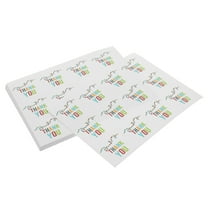 unbranded 50 Sheets Clear Wax Seal Stamp Thank You Sticker 3.50X3.50X0.01CM