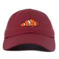 thumbnail image 4 of DALIX Clownfish Baseball Cap Tropical Dad Hat for Men Women's Hats in Maroon, 4 of 7