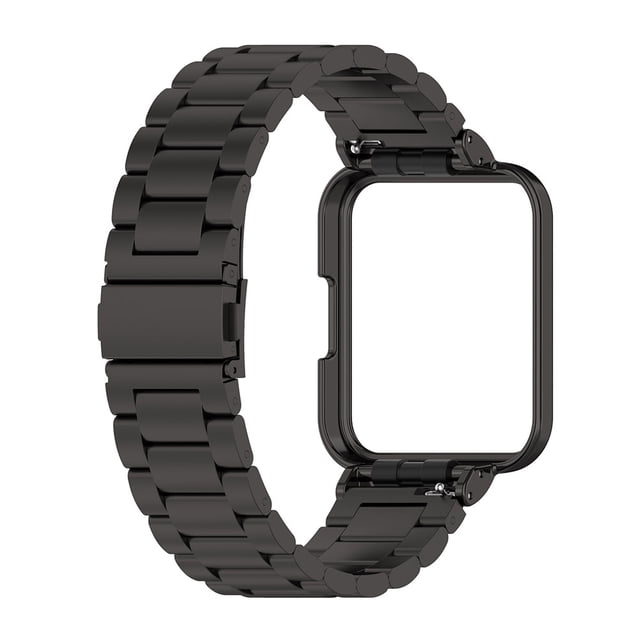 Funda con banda de metal compatible con Xiaomi Redmi Watch2 Lite versión internacional Correa de metal con funda protectora