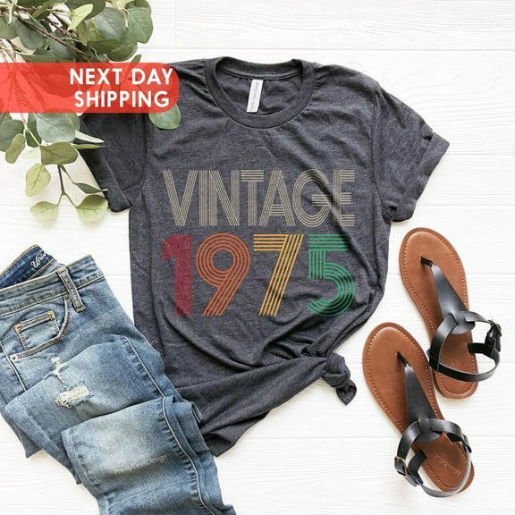 Sam Soft 50th Birthday Shirt, Vintage 1975 Shirt, 50th Birthday Gift For Women, 50th Birthday Gift For Men, 50th Birthday Friend, 50th Birthday Woman