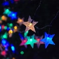 thumbnail image 3 of Morttic Solar String Lights Outdoor, Solar Powered Star String Lights, 23ft 50LED 8 Modes Waterproof Christmas String Lights for Gardens Patio Landscape Xmas Tree Decorations (Multicolor), 3 of 16