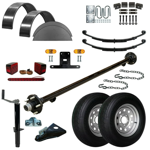 T1108 - 5' x 8' Single Axle 3.5K Utility Trailer DIY Master Plan 2K Trailer Kit - 14 How-to Steps w/ Blueprint