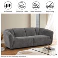 thumbnail image 3 of Aukfa 78" Sofa Couch, 3 Seater Living Room Sofa Set, Boucle Fabric, Gray, 3 of 7