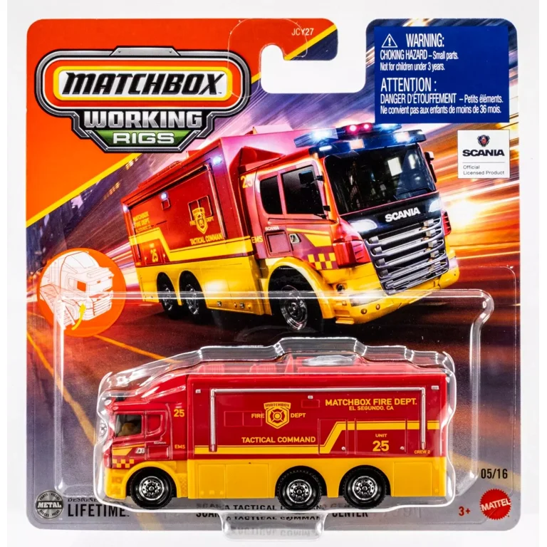 MATCHBOX SCANIA TACTICAL COMMAND CENTER WORKING RIGS 2025