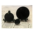 thumbnail image 3 of Obsidian Mirror 7.9" Diameter, Obsidian Plate, Obsidian Scrying Mirror, 3 of 3