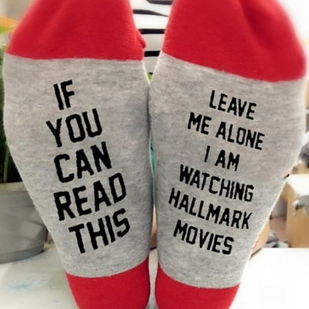 KABOER Personalised Socks If You Can Read This Leave Me Alone I Am Watching Hallmark Movies Funy Socks Unisex Socks (Best Stocks For The M1a Rifle)