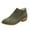 Green, variant on Mostsola Stacked Heel Ankle Boots for Women Pointed Toe Casual Chelsea Boots Suede Short Booties