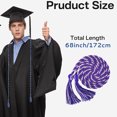thumbnail image 4 of Graduation Rope Honor Rope Graduation in 2025 Graduate with Tassel Bachelor's Formal Dress Doctoral 67 Inches Long Blue and White, 4 of 5