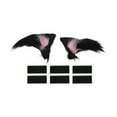 thumbnail image 1 of Accesorios para Casco de Motocicleta Decoración Orejas Nekomimi para Cascos de Motocicleta Bicicleta Esquí Negro Rosa Stickers 1 Set, 1 of 6