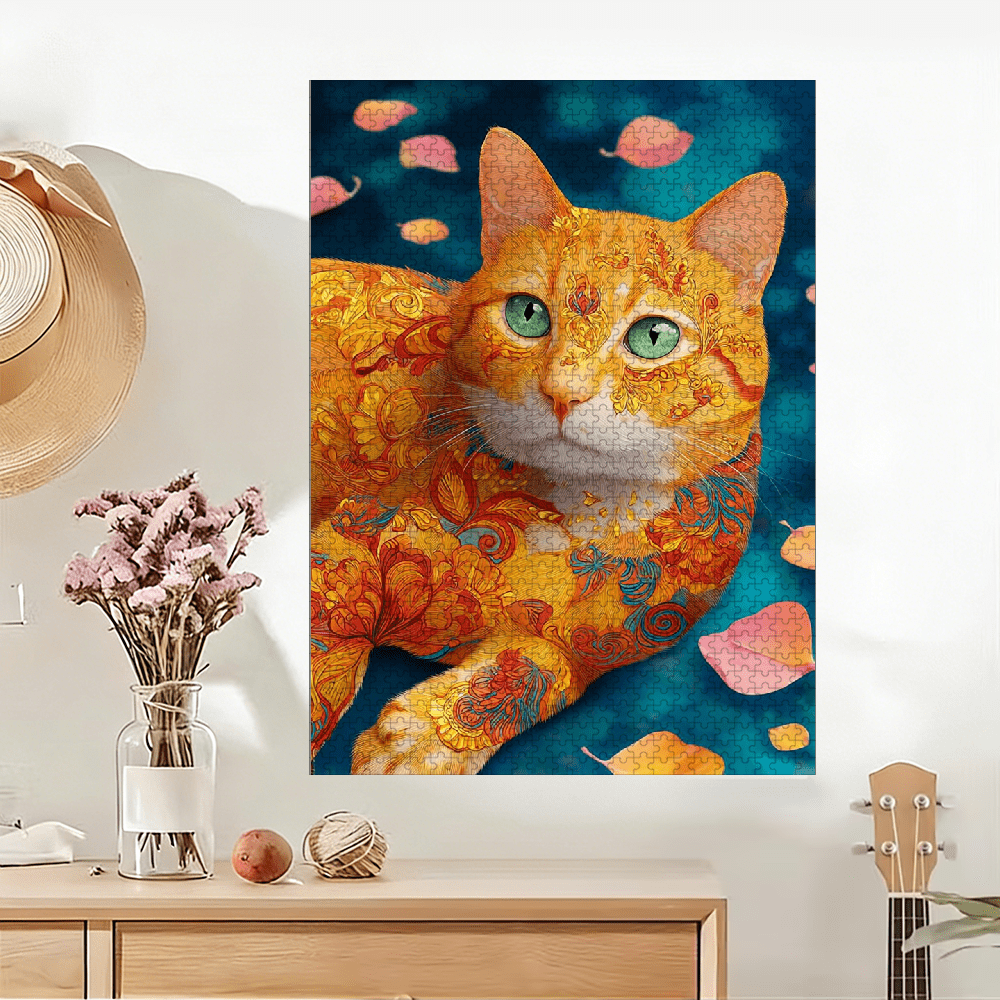 1000pcs of Colorful and Creative Animal and Flower Jigsaw Puzzles for Home Decoration Perfect Gift for Adults Educational and Fun Interactive Jigsaw Games. 29.4*19.6in