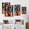 thumbnail image 4 of Designart Alien Face With Flowers 2 Hexagon Canvas Wall Art, 4 of 5