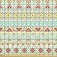 thumbnail image 2 of Ambesonne Tribal Fabric by the Yard Upholstery, Native Style Aztec Art, 1 Yard, Yellow Pink Aqua, 2 of 5