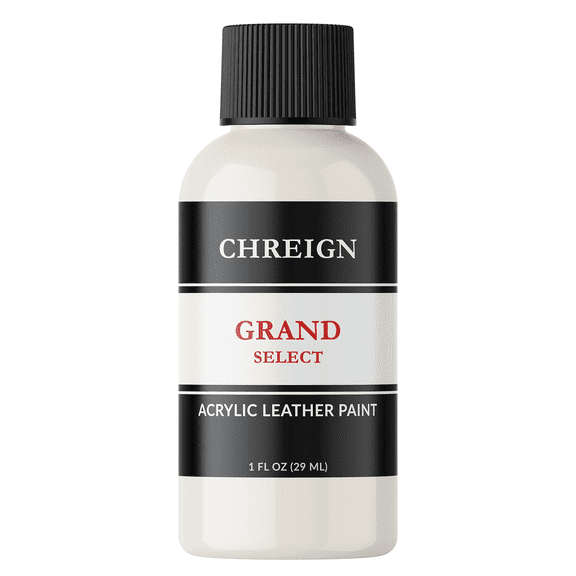 Chreign Acrylic Leather Paint, White Ivory - Sneaker & Shoe Paint 1 oz.
