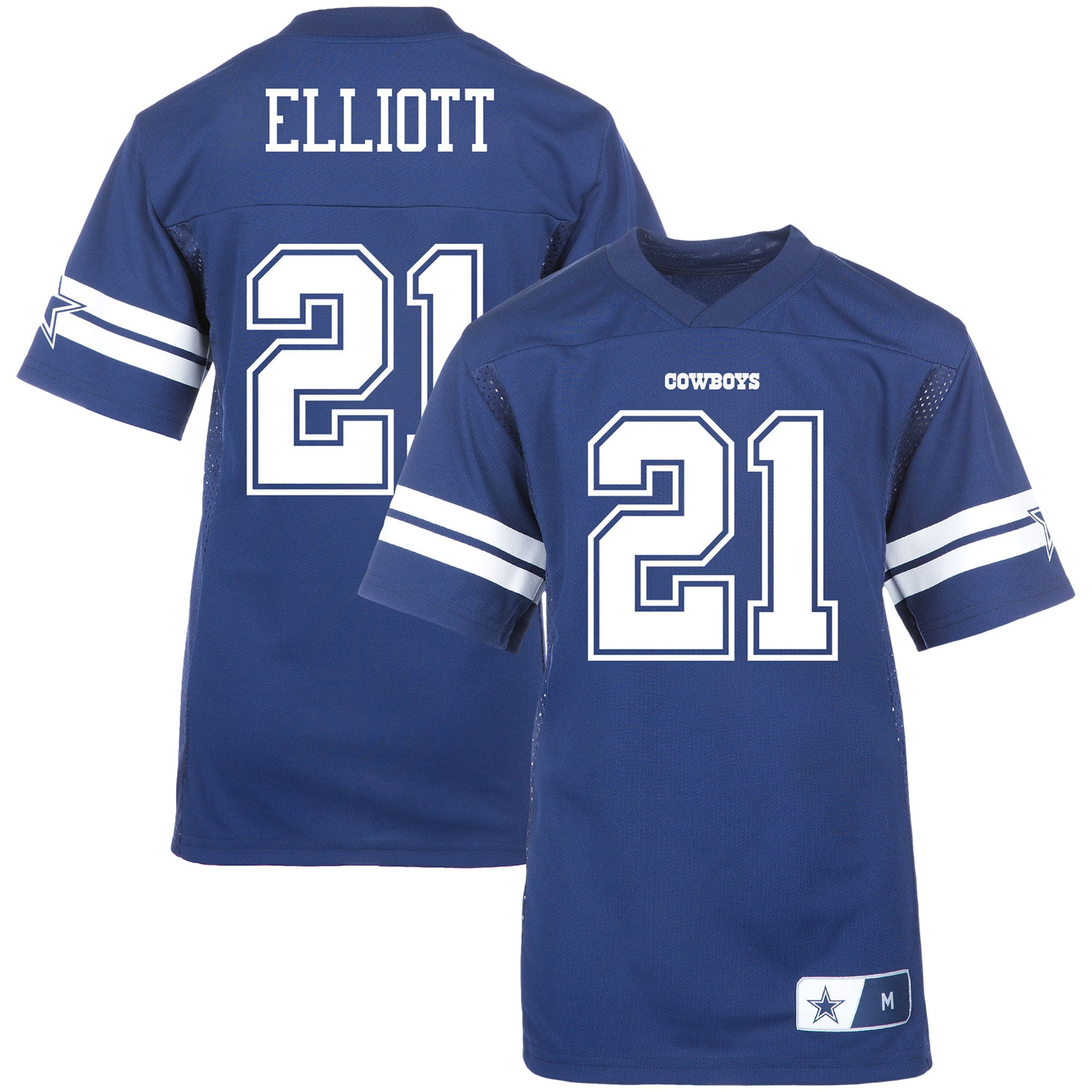 Youth Ezekiel Elliott Navy Dallas Cowboys Jersey - Walmart.com