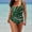 Green, variant on Women's Swimwear One Piece Plus Size Conservative Gradient Stripe Large Beachwear Bikini Plus Size Swimwear
