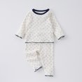 thumbnail image 1 of Baby Pajamas Set 0-3Y Spring Autumn Dot Bear Printed Home Clothing Boys 2Pcs Suit Girls Underwear Toddler Cotton Sleep Wear, 1 of 6