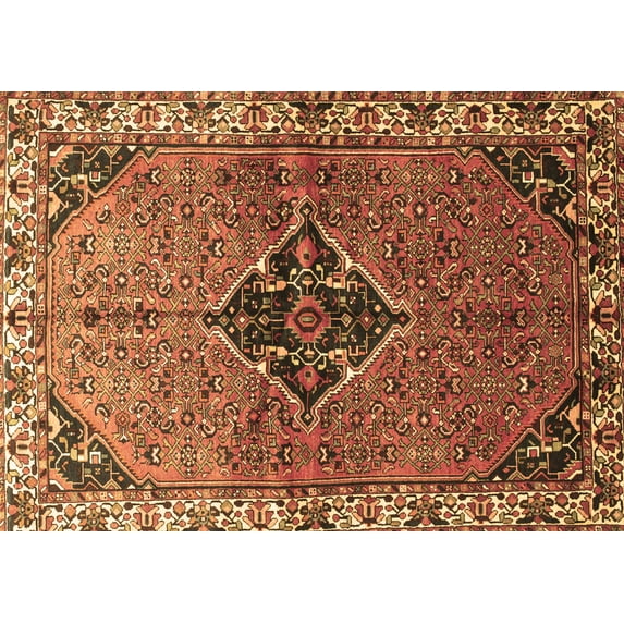 Ahgly Company Indoor Rectangle Persian Brown Traditional Area Rugs, 3' x 5'