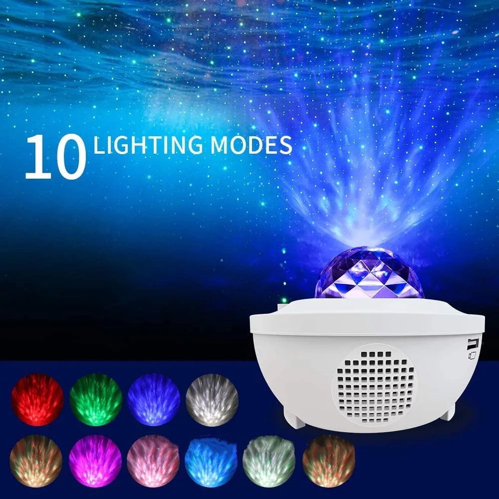 Star Projector, 2 in 1 Star Projector with LED Nebula Cloud/Moving