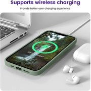 for iPhone 14 Case, Silicone Shockproof Slim Thin Phone Case for iPhone 14 6.1 inch (Calke Green)
