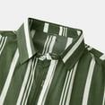 thumbnail image 6 of Awdenio Mens T-shirt Casual Stripe Turndown Short Sleeve Pocket Button Closure Shirt Blouse Summer Fashion Outdoor Sports, 6 of 9