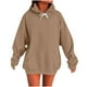 thumbnail image 3 of Camisas de encaje,Sudadera informal de manga larga con capucha para mujer, con bolsillo, tejido de poliéster suave, para uso diario, sopatenor, 3 of 8