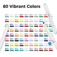 thumbnail image 2 of Set de Marcadores a Base de Alcohol XIEED 80 Colores con Punta Cincel y Pincel, 2 of 6