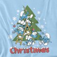 thumbnail image 2 of Smurfs Trim The Christmas Tree Unisex Infant Snap Suit for Baby, Light Blue, Medium, 2 of 3