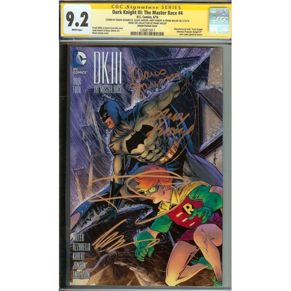 Dark Knight III: The Master Race #4 - CGC 9.2 Comic Book
