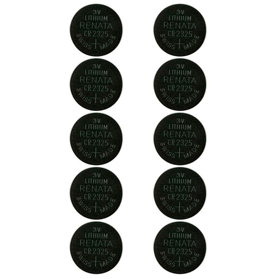 10 pcs Renata CR2325 Lithium 3V Coin Cell Battery DL2325 ECR2325