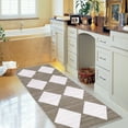thumbnail image 3 of Garvee 2'x6' Geometric Runner Rug, Washable Rug Low Pile Print Indoor Area Rug for Living Room Bedroom Dining Room,Modern Non-Slip Carpet,Borwn, 3 of 9