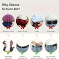 thumbnail image 4 of Traceless Invisible Elastic Belt Women's Belt Jeans Pants Men's Elastic Belt, 4 of 5