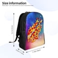 thumbnail image 4 of Prestonplayz Pizza Backpack 3D Print Lightweight Bookbag Casual Sport Daypack Travel Bag Laptop, 4 of 8
