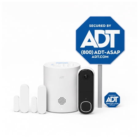 ADT Blu Doorbell Camera Kit, DIY Home Security with 2K Video Doorbell, Two-Way Talk Audio, Night Vision, and ADT+ App, (Plan Required)