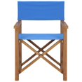thumbnail image 2 of vidaXL Director's Chair Solid Teak Wood Blue, 2 of 5