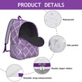 thumbnail image 4 of Chic Bohemian Backpack for Women, Floral Zipper Bag with Front Pocket, Durable Lightweight Rucksack for School, University, Work Commute, Travel, Great Gift, 4 of 5