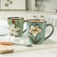 thumbnail image 4 of Juego de tazas para cappuccino de porcelana rockgoldbug de 12 oz, aptas para microondas, 4 of 8