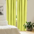 thumbnail image 2 of Ambesonne Geometric Window Curtains, Abstract Juicy Lemons, Each 28" W x 95" L, Yellow Green and White, 2 of 4